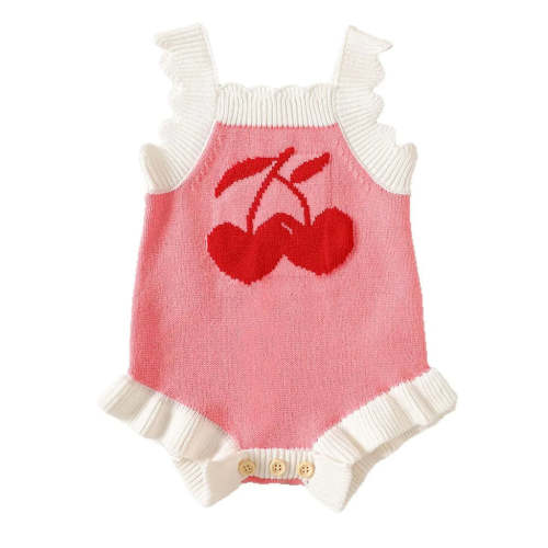 Summer Cherry Knit Romper – My Little Wardrobe