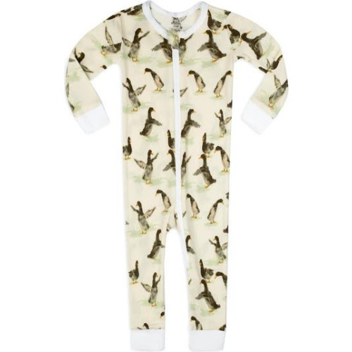 Organic Cotton Zipper Pajama, 9-12M
