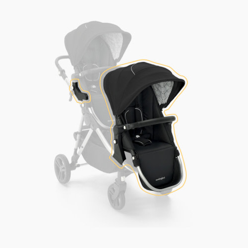 Mockingbird 2nd Seat Kit 2.0 - Black/Windowpane Canopy With Black Leather