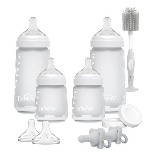Dr. Brown's Silicone Baby Bottle Gift Set - Clear - 15pc