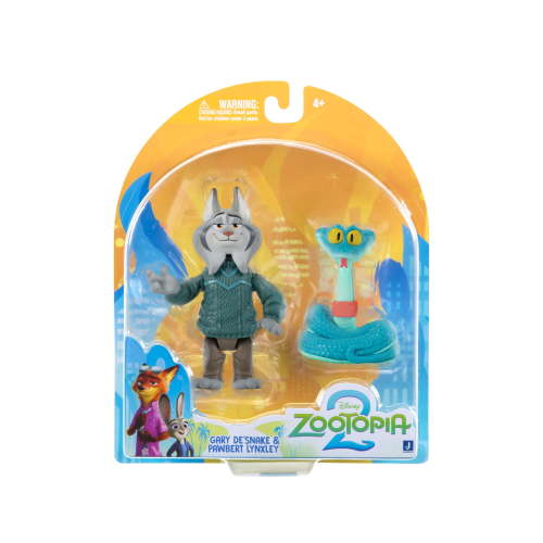 Disney’s Zootopia 2 Two Pack - 3 inch Two Figure Pack of Gary De’Snake & Pawbert Lynxley