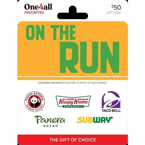 One4all On The Run Physical Gift Card - $50
