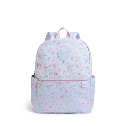 STATE Bags | STATE x LoveShackFancy Kane Double Pocket Backpack Polyester Canvas Confetti Bloom / Wildflower Blue