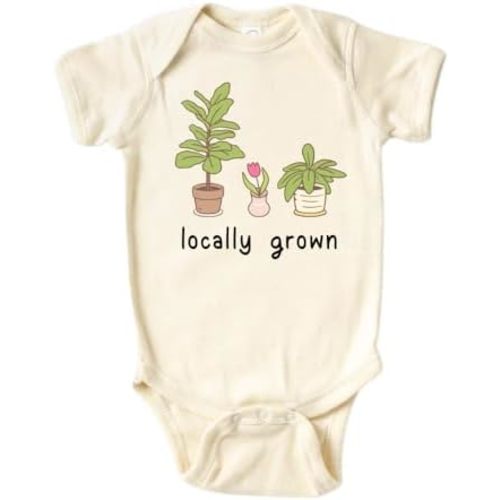 Locally Grown Succulents Baby Bodysuit, Newborn Outfit, Baby Clothes, Gift for Children