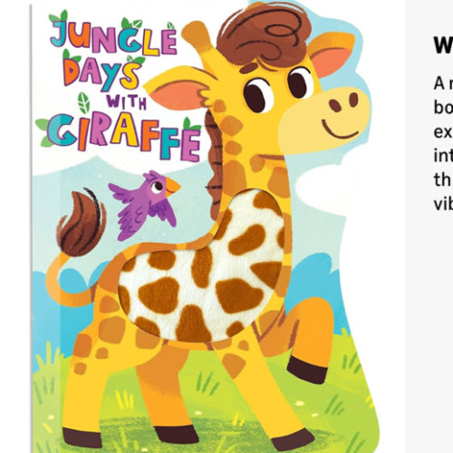 Jungle Days with Giraffe - Touch and Feel Board Book - Sensory Board Book (Touch & Feel Sensory Board Books for Baby & Toddler Time)