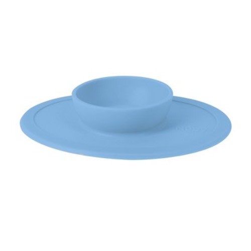 Nuby Silicone Suction Bowl - Blue: Round Shape, Service For 1, Baby Bowl