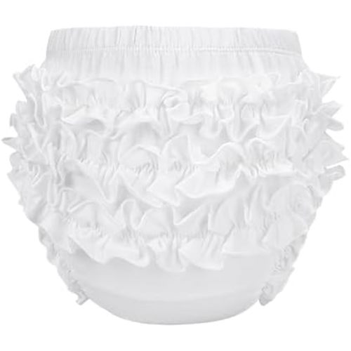 Durio Baby Bloomers for Toddler Girls Ruffle Diaper Covers for Girls Cute Cotton Baby Girl Shorts