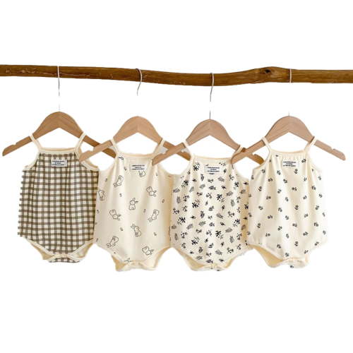 LYMAYTER ‌Baby Girls Newborn Toddlers Sleeveless Onesies Tank Top Summer Wear‌ 3M-24M