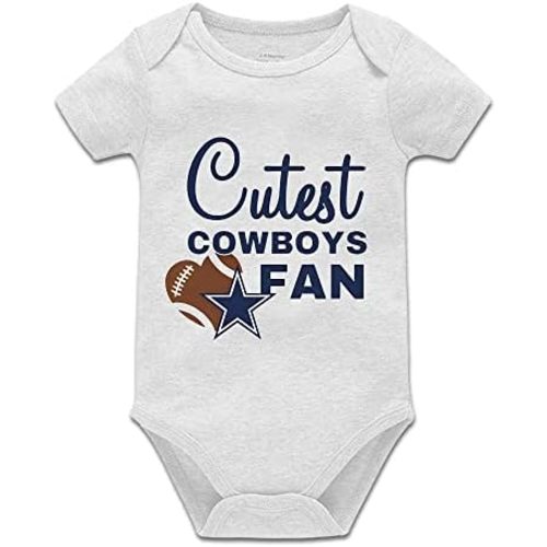 Cutest Cowboys Fan Infant Bodysuit Football Jumpsuit Rompers