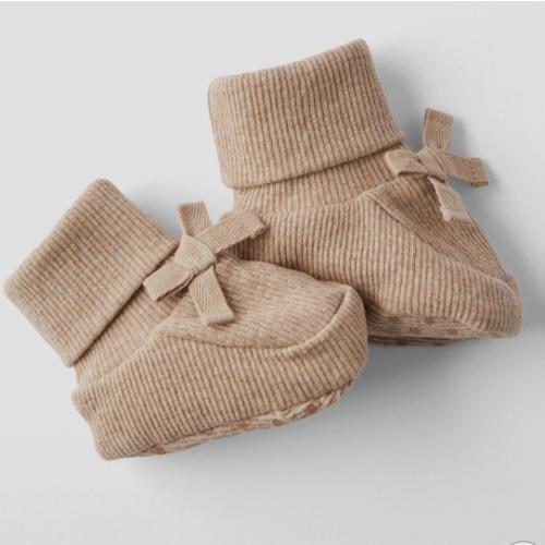Organic Pointelle Booties