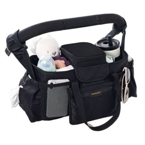 Momcozy Universal Large Capacity Stroller Organizer Bag - Black