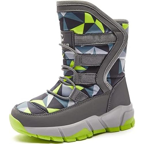 GUBARUN Boys Snow Boots Winter Waterproof Slip Resistant Cold Weather Shoes (Toddler/Little Kid/Big Kid)