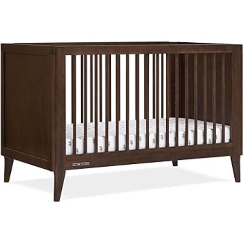 Delta Children Ollie 4-in-1 Convertible Crib - Greenguard Gold Certified, Walnut Espresso