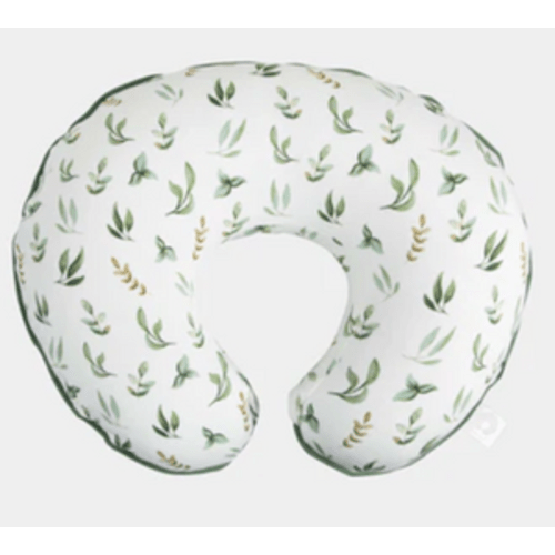 Original Support Nursing Pillow Cover - Organic Green Little Leaves – Cheeky Baby Boutique Rome