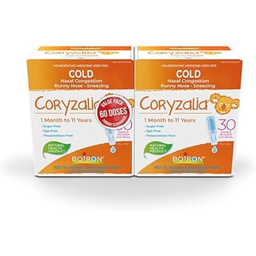 Boiron Coryzalia Children 60 Unit-doses (1 Ml Each) Bonus Pack for Colds and Cold Symptoms 60 Milliliter