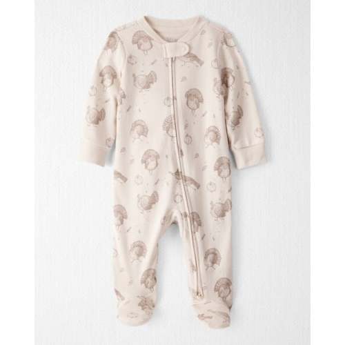Baby Organic Cotton Sleep & Play Pajamas in Turkey Trot - Little Planet | Carter's