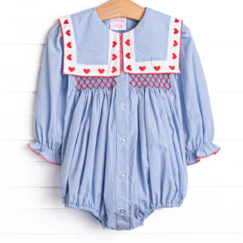 Close to the Heart Embroidered Bubble, Blue – Stitchy Fish