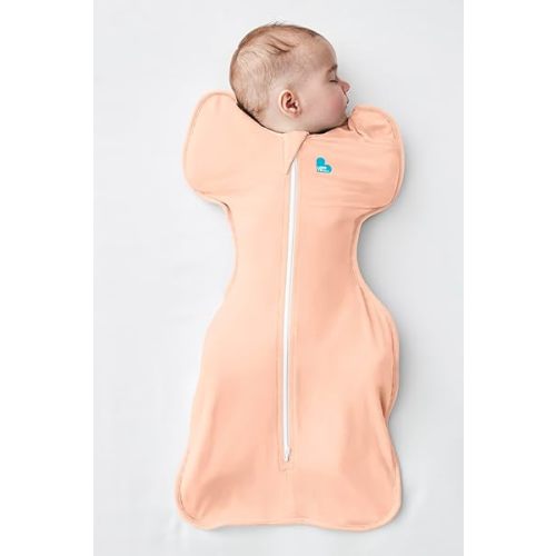 Love to Dream Swaddle UP, Baby Sleep Sack, Self-Soothing Swaddles for Newborns, Get Longer Sleep, Snug Fit Helps Calm Startle Reflex, New Born Essentials for Baby, 1.0 TOG, 5-8.5 lbs, Coral