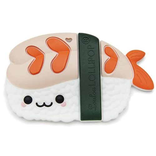 Silicone Teether – Food-Grade, BPA-Free Teething Relief Toy for Babies – Safe, Durable & Easy-to-Hold Infant Teether – Textured Sensory Toy for Soothing Sore Gums - EBI Sushi