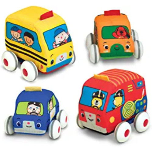 Melissa & Doug Soft Pull-Back Vehicle Set