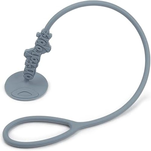 Don't Drop It ® Silicone Suction Cup Strap Tether - Keep Cups, Bottles, Toys, and More from Hitting The Floor - Easily Attaches to Smooth Sufaces on High Chairs, Tables, Bouncers, Walker Trays, etc.