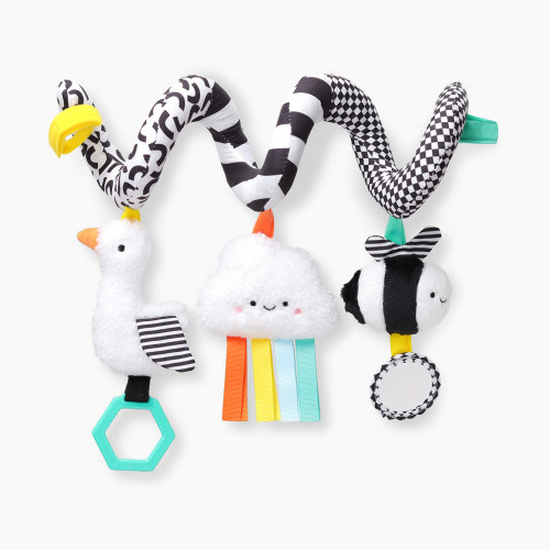 Itzy Ritzy Car Seat Activity Toy - High Contrast-Brights