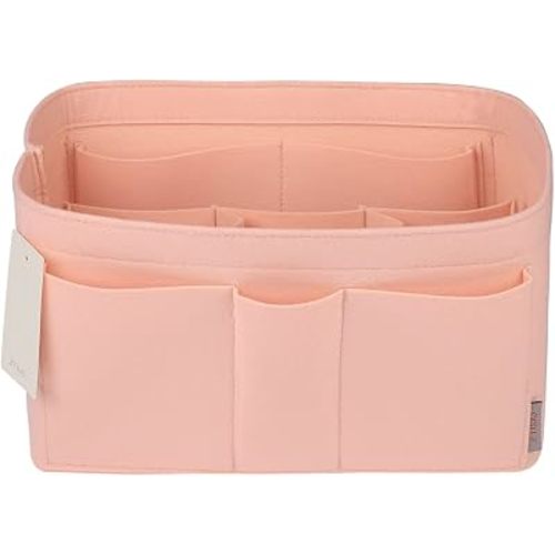 ZTUJO Purse Organizer Insert, Felt Bag Organizer For Handbag Purse Organizer,13 Colors, 6 Size (X-Large, Brush Pink)
