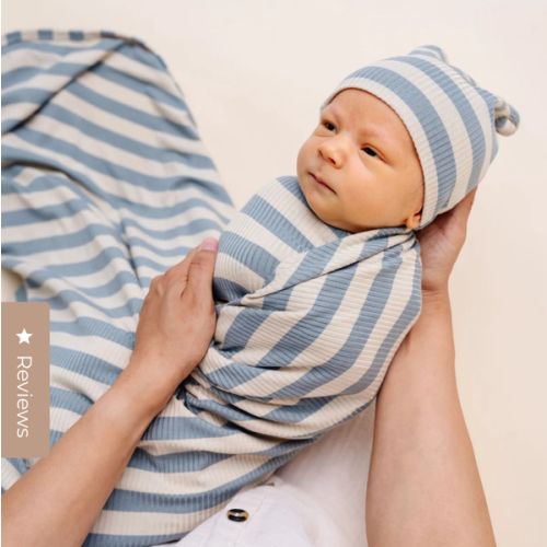 Lincoln Ribbed Swaddle Blanket