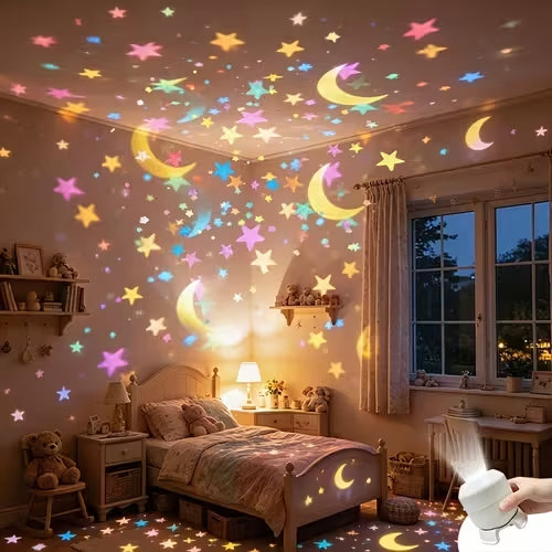 led star moon projection degree rotating dynamic - Temu