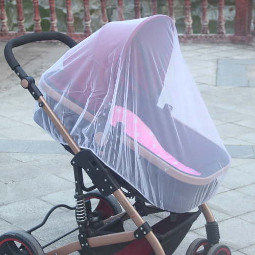 Stroller Mosquito Net Cover - Universal Baby Car Seat Insect Bug Protector - Breathable Mesh Stroller Netting for Jogging Strollers Carriers Cradles - 360 Degree Protection for Outdoor Walks - 1 Pack