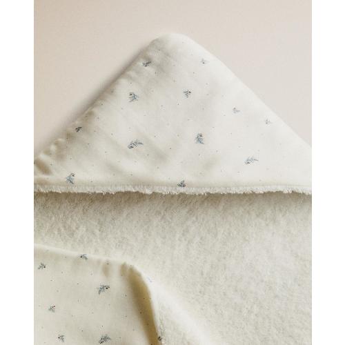 FLORAL HOODED BABY TOWEL