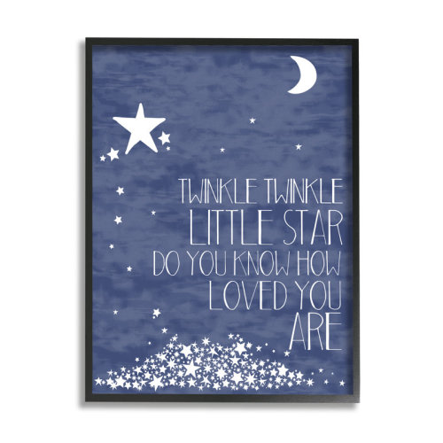 Viv + Rae™ Gupton Twinkle Little Star Textual Art & Reviews | Wayfair