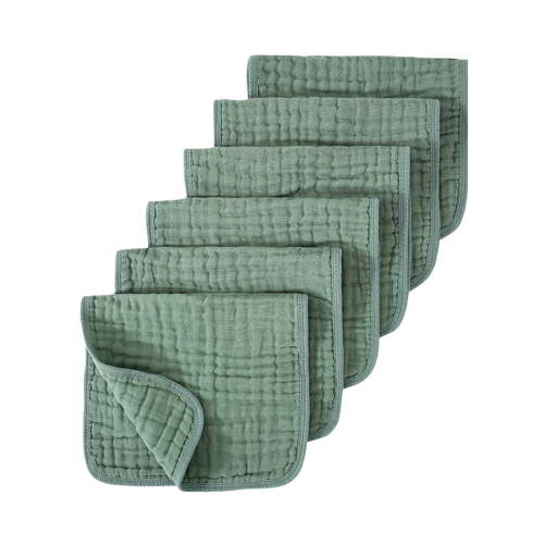 ZACPNCV Boys And Girls Fashion Solid Color Comfort Lovely Newborn Baby Bib Green