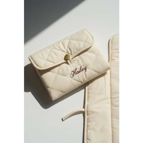 Portable Diaper Changing Pad with Name Personalized Newborn Change Mat inside Purse Easy Travel Baby Diaper Mat Baby Shower Gift for New Mom