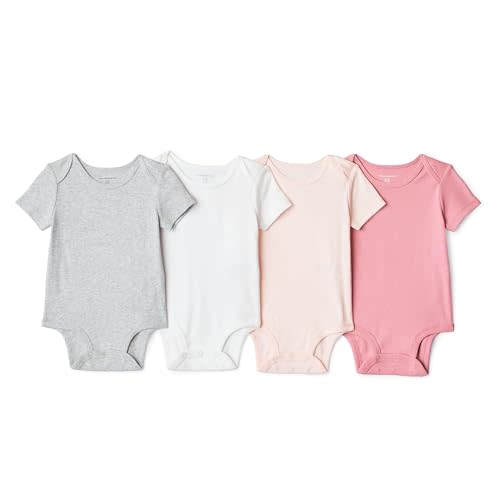 Amazon Essentials Unisex Babies' Short-Sleeve Bodysuits