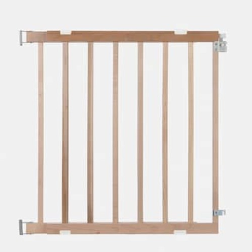 Toddleroo by North States Toddleroo 42-in x 30-in Hardware Mounted Natural Finish Wood Safety Gate 4630A at Lowes.com