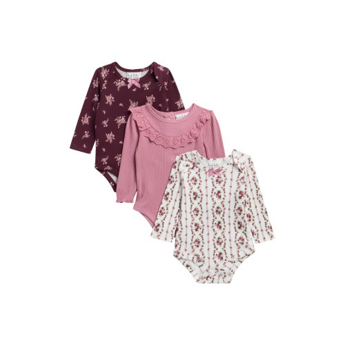 3-Pack Long Sleeve Bodysuits