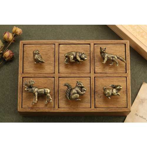 Solid Brass Animal Drawer Knob, Squirrel/rabbit/moose/fox Cabinet Knob,  Custom Engraved Kid Room Cupboard Knob, Brass Closet Dresser Knob