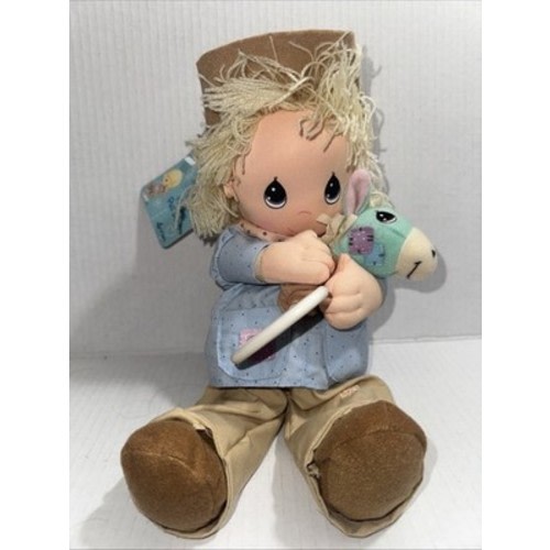 Precious Moments Luv N Care Musical Pull Down Baby Plush Cowboy Holding Horse