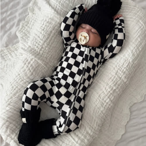 Checkered Bamboo Jumpsuit