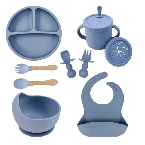 EcoNestoria's BPA-Free Silicone Baby Feeding Bowl Set