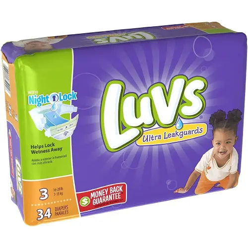 Luvs Ultra Leakguards Diapers Size 3 34 Count
