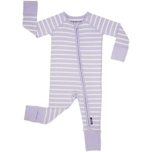 FZZKO Baby Footie Pajamas, Viscose from Bamboo, Preemie & Newborn Sleepers, 2-Way Zipper PJs for Boys & Girls, 0–24 Months