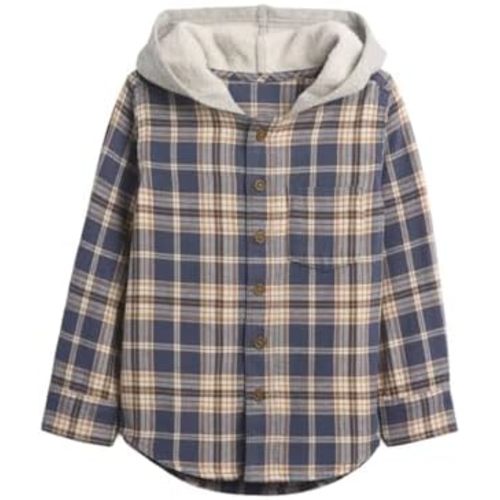 GAP Baby Boys' Long Sleeve Flannel Button-Down Shirt