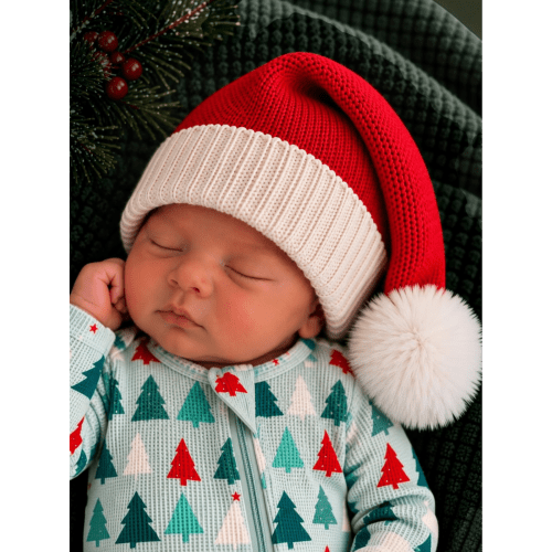 Knit Santa Hat, Red