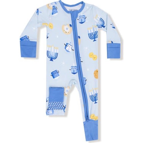 Hanukkah Convertible Zip Footie, 0-3M