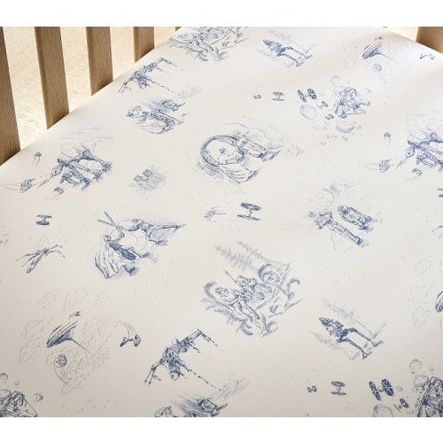 Pottery Barn Star Wars Toile Organic Crib Fitted Sheet