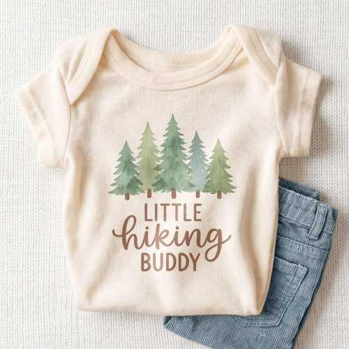 Little Hiking Buddy Baby Onesie - Cute Outdoor Nature Bodysuit