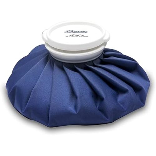 BICAREE Ice Pack for Injuries Reusable, Ice Bags Hot Water Bag for Hot & Cold Therapy and Pain Relief with Cover, No-Leak Elastic Breathable Ice Bag, Size 9"