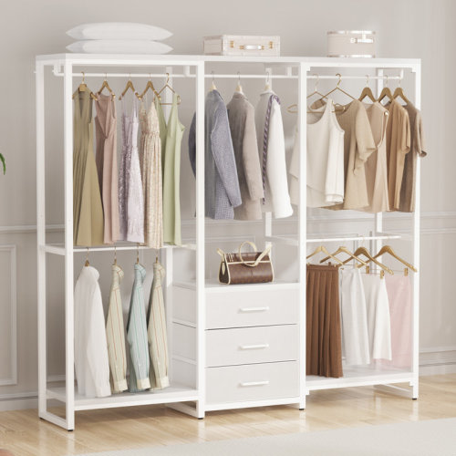 Rebrilliant Natalita 39.5'' - 65.5" W Closet System & Reviews | Wayfair